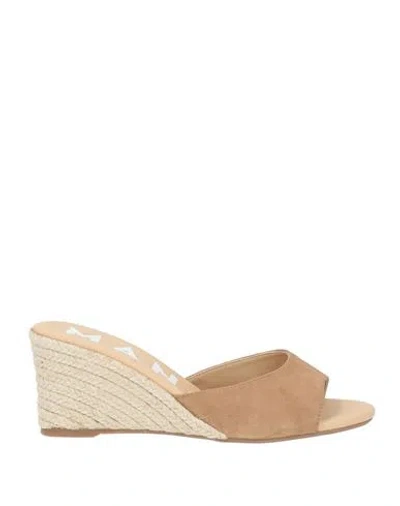 Manebi Manebí Woman Espadrilles Light Brown Size 8 Leather