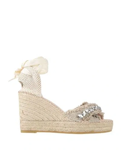 Manebi Manebí Woman Espadrilles Light Grey Size 11 Organic Hemp