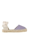 Manebi Flat Valenciana Suede Espadrilles In Purple