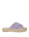 Manebi Hamptons Suede Espadrilles In Purple