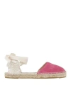 Manebi Manebí Woman Espadrilles Magenta Size 6 Leather