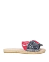 Manebi Manebí Woman Espadrilles Navy Size 7 Textile Fibers In Navy Blue