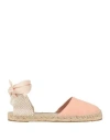 Manebi Manebí Woman Espadrilles Pink Size 10 Soft Leather, Textile Fibers