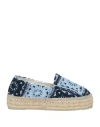 Manebi Manebí Woman Espadrilles Sky Blue Size 8 Textile Fibers In Blue