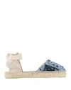 Manebi Crochet-knit Espadrilles In Blue