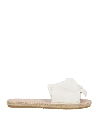 Manebi Manebí Woman Espadrilles White Size 6 Textile Fibers