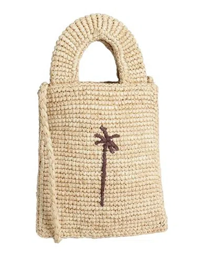 Manebi Manebí Woman Handbag Beige Size - Natural Raffia In Sand