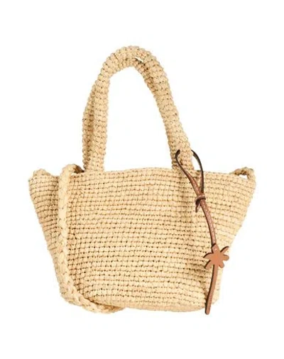 Manebi Manebí Woman Handbag Beige Size - Natural Raffia In Sand