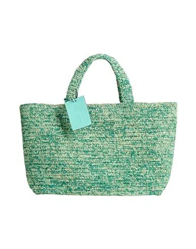 Manebi Manebí Woman Handbag Green Size - Natural Raffia