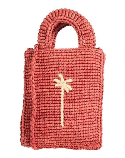 Manebi Manebí Woman Handbag Rust Size - Natural Raffia In Red