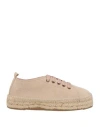 Manebi Manebí Woman Lace-up Shoes Beige Size 7 Soft Leather In Beige