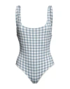 Manebi Manebí Woman One-piece Swimsuit Pastel Blue Size 6 Polyamide, Elastane In Blue