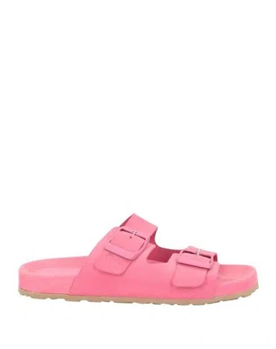 Manebi Manebí Woman Sandals Fuchsia Size 7 Leather In Pink