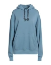 Manebi Manebí Woman Sweatshirt Pastel Blue Size Xs Cotton In Blue