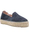 Manebi Round Toe Suede Slip-on With Espadrille Sole In Multi
