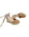 Manebi Women's Heart Shaped Espadrilles In Vintage Taupe In Brown