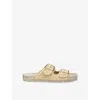 Manebi Raffia Nordic Sandals In Beige