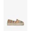 Manebi Raffia Sole Round Toe Espadrilles