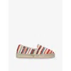 Manebi Cotton Stripe Espadrilles In Multi