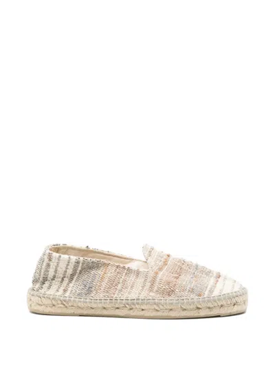 Manebi Woven Slip-on Espadrilles In Animal Print