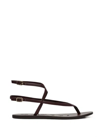 Manebi Wrap-around Thong Sandals In Multi