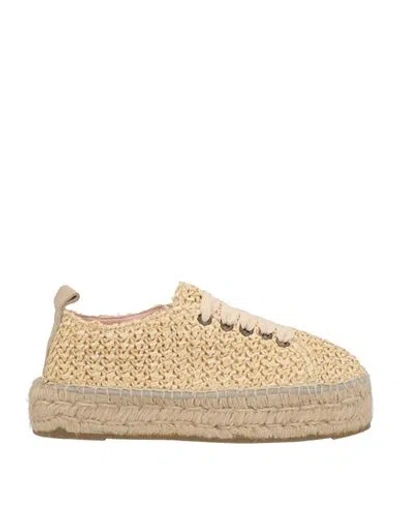 Manebi Manebí X Rocky Barnes Woman Espadrilles Beige Size 8 Natural Raffia
