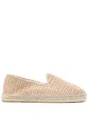 Manebi Yucatan Woven Texture Espadrilles In Neutral