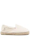 Manebi La Havana Espadrilles In White Canvas In Neutrals