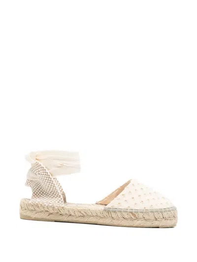 Manebi Yucatán Tie-fastening Espadrilles In White