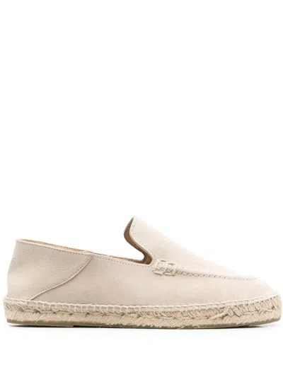 Manebi Jute-sole Suede Espadrilles In Nude