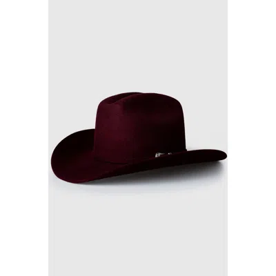 Manela Bourbon Cowboy Hat In Burgundy