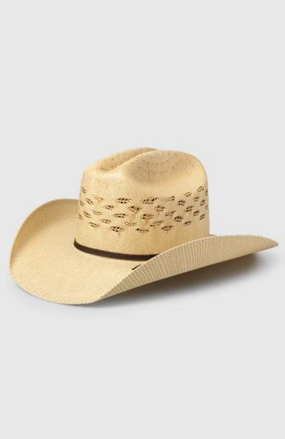 Manela The Trailblazer 50x Bangora Straw Hat In Washed Tan