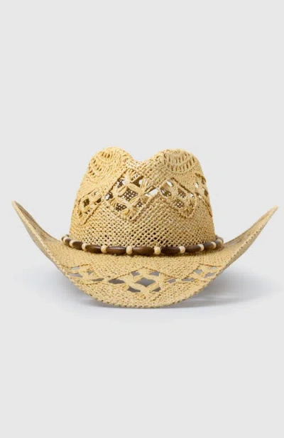 Manela Twister Legacy  Handwoven Straw Sun Hat In Brown