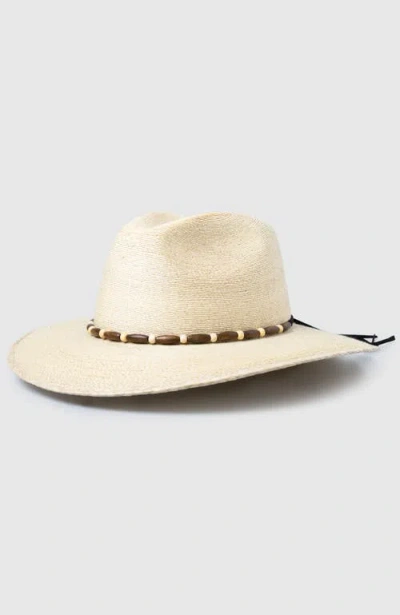 Manela Willow  Handwoven Straw Sun Hat In Brown
