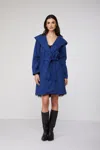 Mangano Capotto  Lia  Blu In Blu