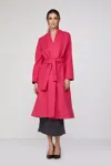 Mangano Cappotto A Vestaglia  Mara  Fucsia In Rosa