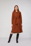 Mangano Cappotto A Vestaglia  Mara  Ruggine In Marrone