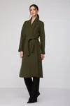 Mangano Cappotto A Vestaglia  Mara  Verde Militare In Green