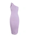 Mangano Woman Midi Dress Lilac Size 8 Cotton In Purple