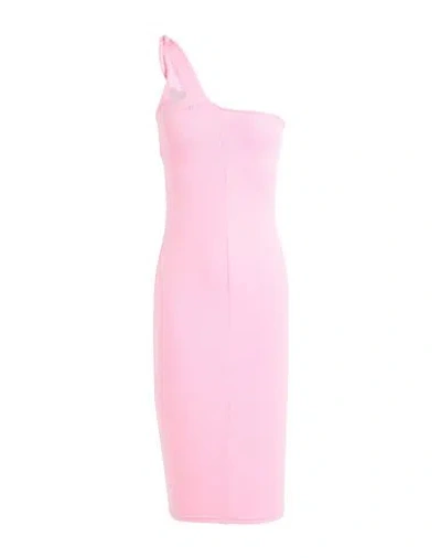 Mangano Woman Midi Dress Pink Size 8 Cotton