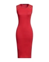 Mangano Woman Midi Dress Red Size 8 Cotton
