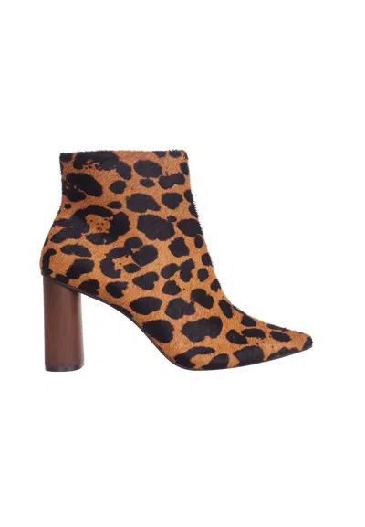 Mangará Atelier Animal Print Women's Sapucaia - 8.4cm Block Heel Ankle Women's Boots