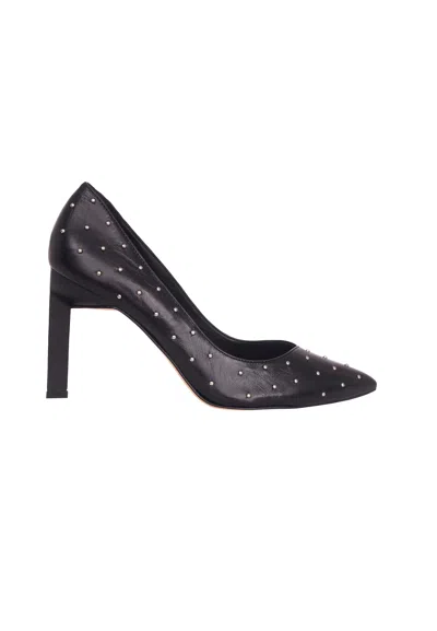 Mangará Atelier Brushed Leather Pumps Callisia - Women's High Heels With Metal Women's Studs In Black