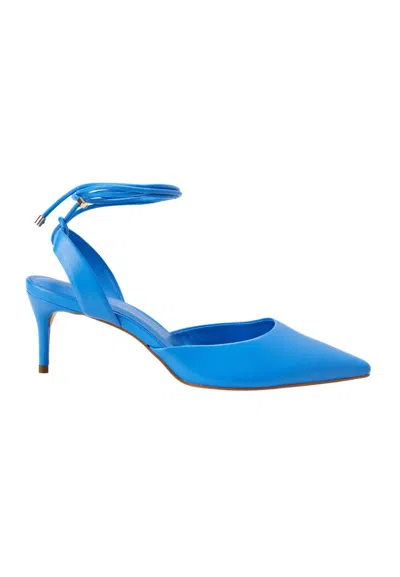 Mangará Atelier Goat Leather Pointed Toe Heels - Elegant Women's Women's Pumps In Blue