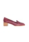 Mangará Atelier Handcrafted Leather Loafers - Timeless Style & Everyday Women's Comfort In Purple