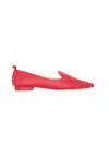 Mangará Atelier Leather Ballerinas Butia - Women's Pointed-toe Flat Women's Shoes In Red