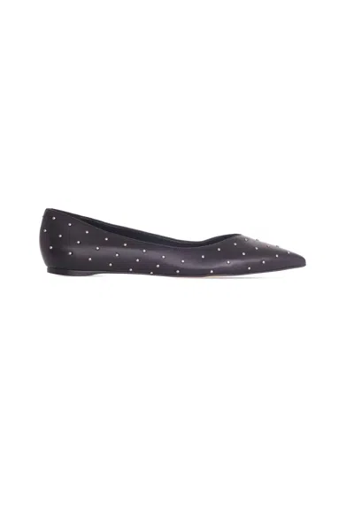 Mangará Atelier Leather Ballerinas Hamelia - Pointed-toe Flats With Women's Studs In Black