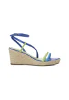 Mangará Atelier Leather Espadrille Wedges Romã - Women's Jute Platform Women's Sandals In Multi