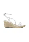 Mangará Atelier Leather Espadrille Wedges Romã - Women's Jute Platform Women's Sandals In White