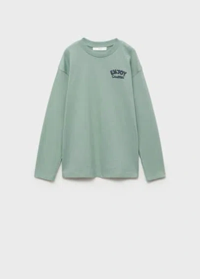 Mango Kids' T-shirt Pastel Green